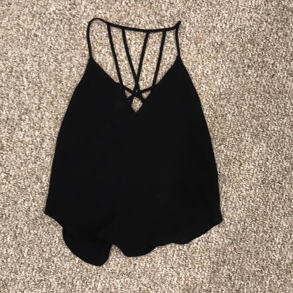 Cross cross Tank top with designs on back
